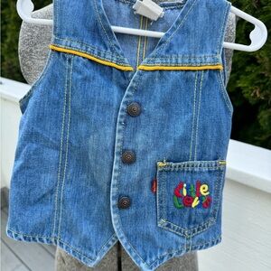 Vintage toddler Little Levi’s denim vest size 2t